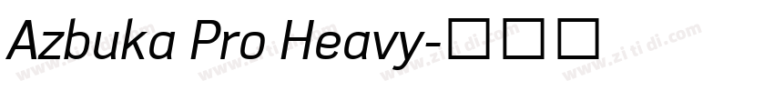 Azbuka Pro Heavy字体转换